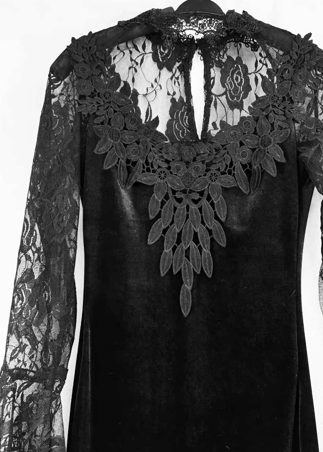 GOTHIC LACE VELVET MERMAID DRESS / LG1732