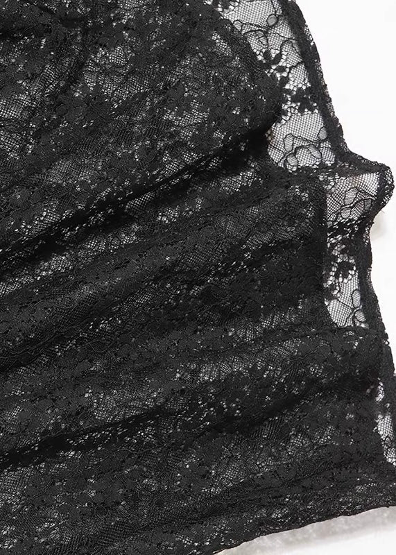 GOTHIC ASYMMETRIC LACE MIDI DRESS / LG1655
