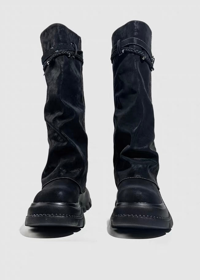 DARK Chain Belt Long Boots / V1184