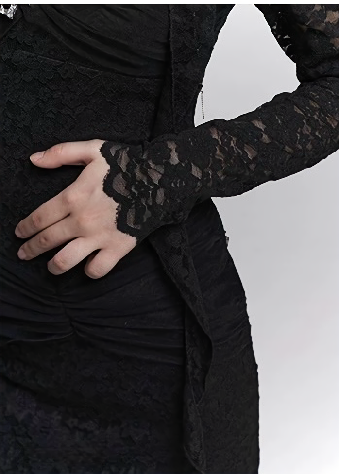 DARK BLOOM LACE DRESS /  LG1398_e4r