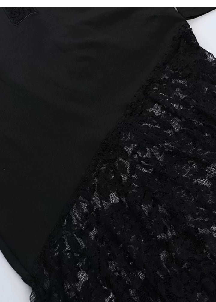 hooded long dress / LG1141 