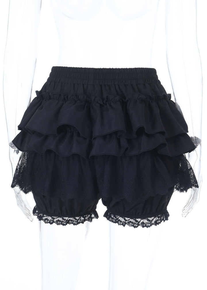 GOTHIC TIERED LACE MINI SKIRT / LG1598