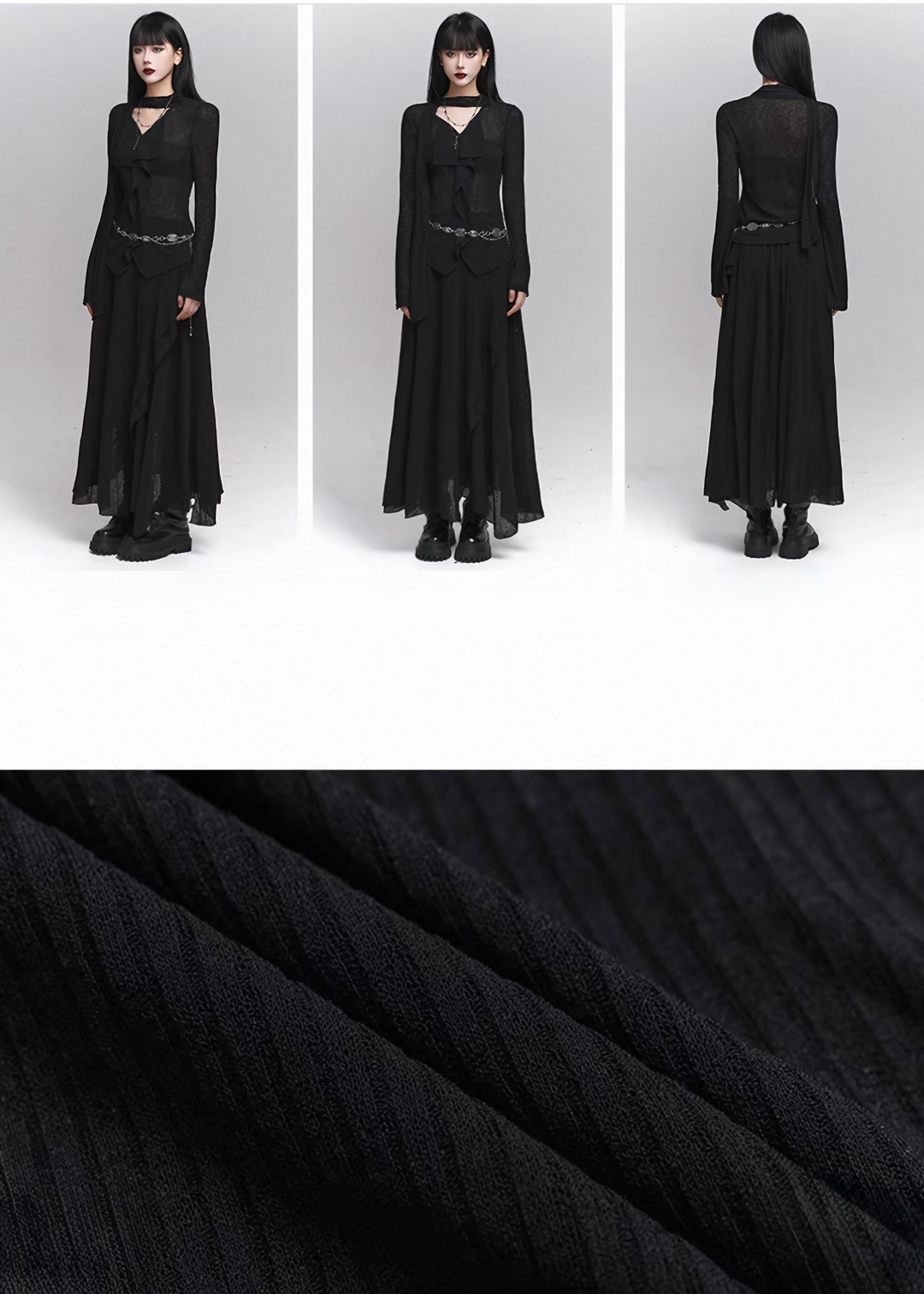 GOTHIC LAYERED TWO-PIECE SET / LG1554