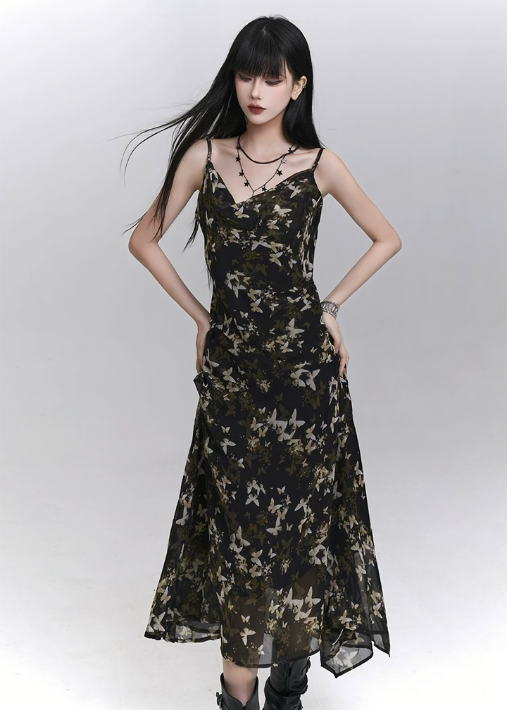 Midnight Bloom Cami Dress / LG1296