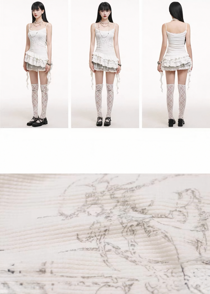 Ruffled hem camisole / lg1263