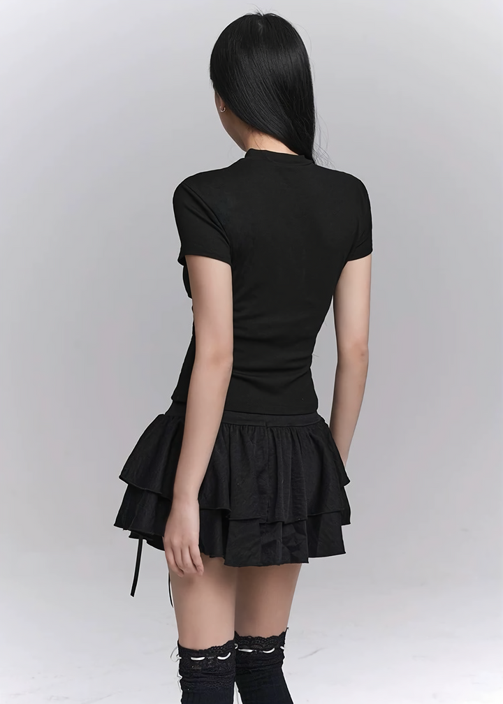 GOTHIC CROSS MINI SKIRT SET