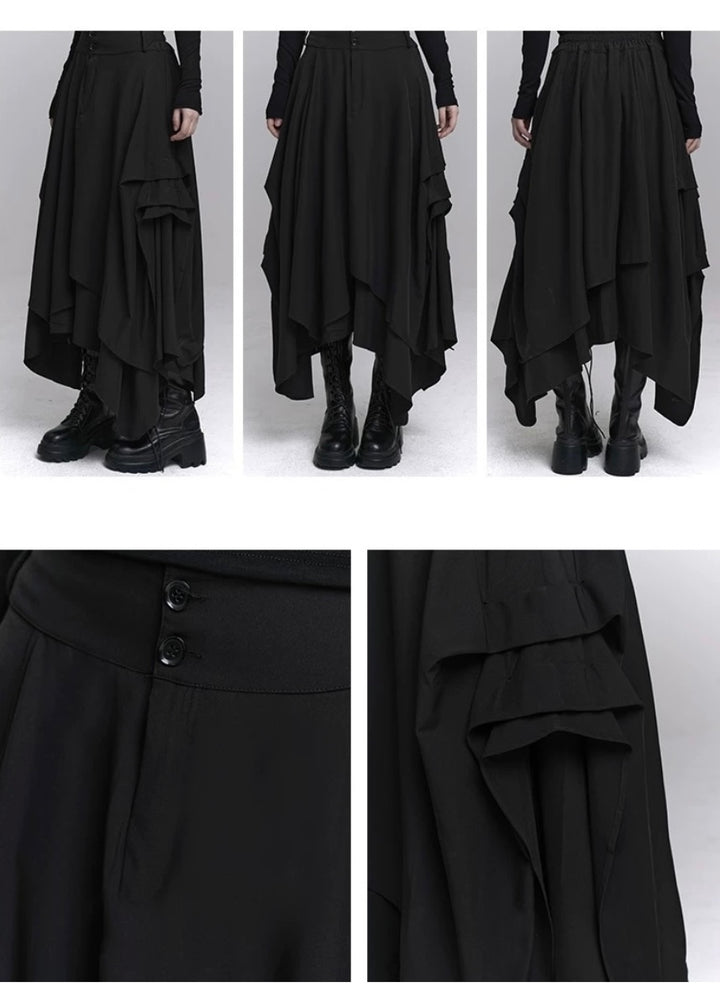 Black Irregular Skirt / LG1234