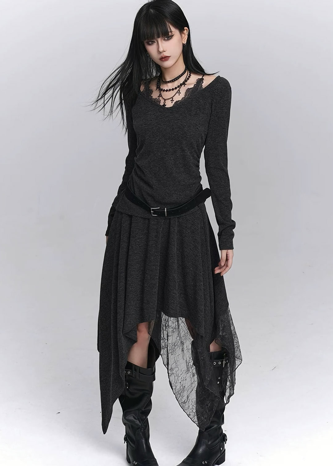 SHADOW LACE TWO-PIECE SET / LG1439