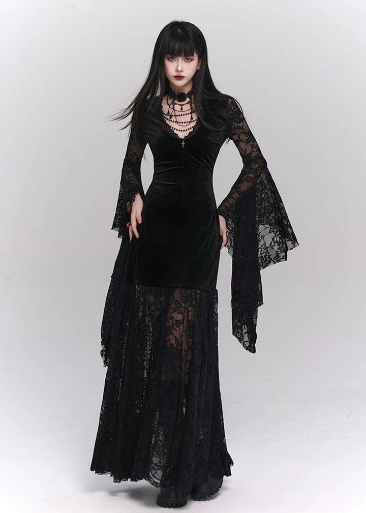 gothic retro velvet dress / LG1209