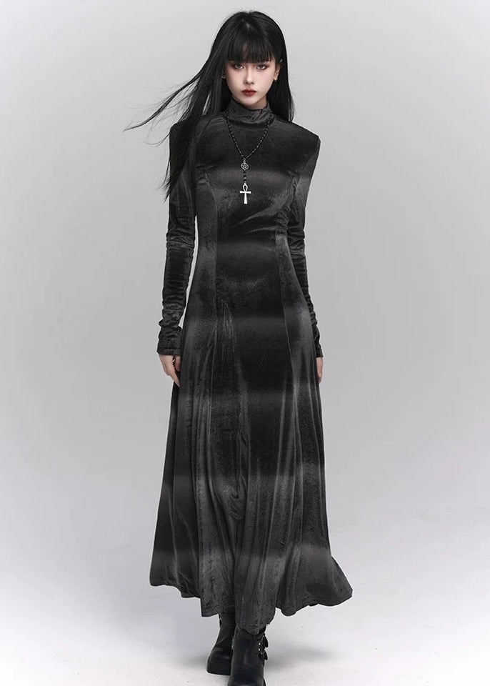 gothic velvet long dress / LG1163