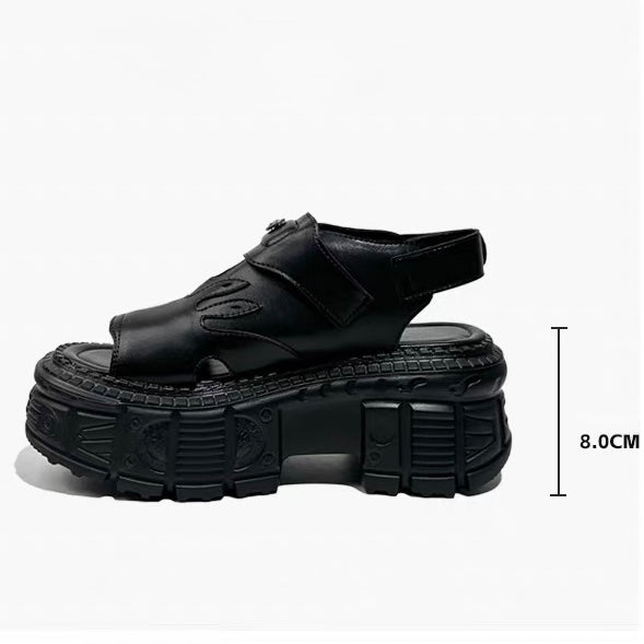 DARK Flame Platform Sandals / V1179