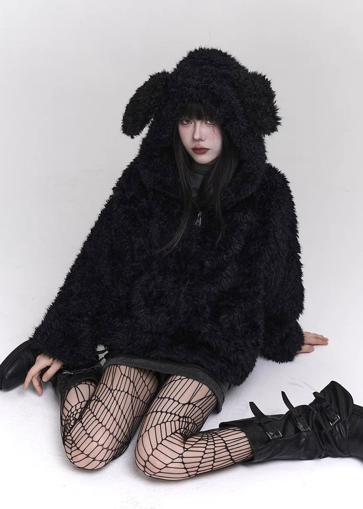 [Same-day delivery] rabbit furry jacket / LG1150 