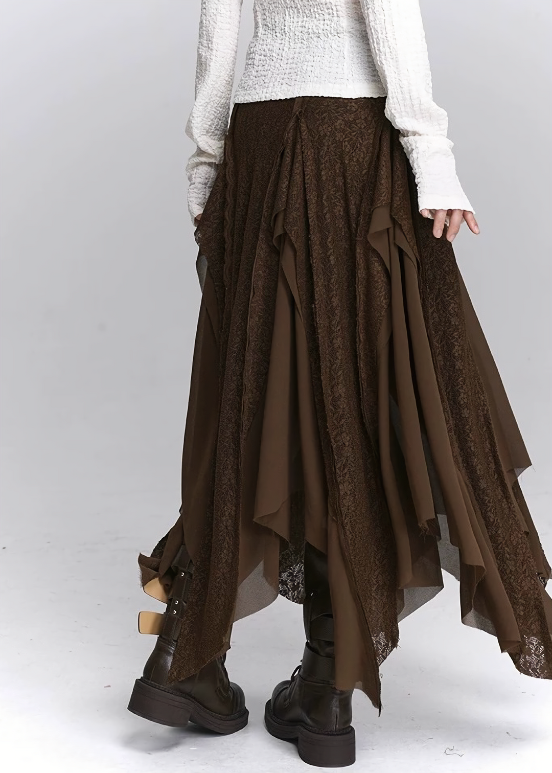 Asym Drape Layer Skirt / LG1434