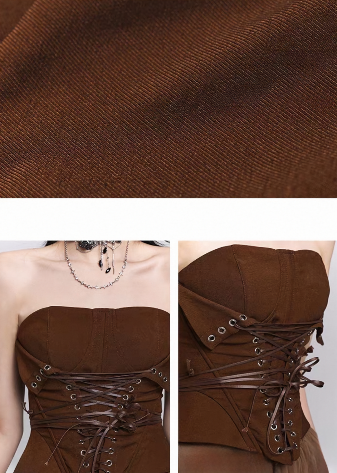 Fishbone Strapless Corset Top / LG1509