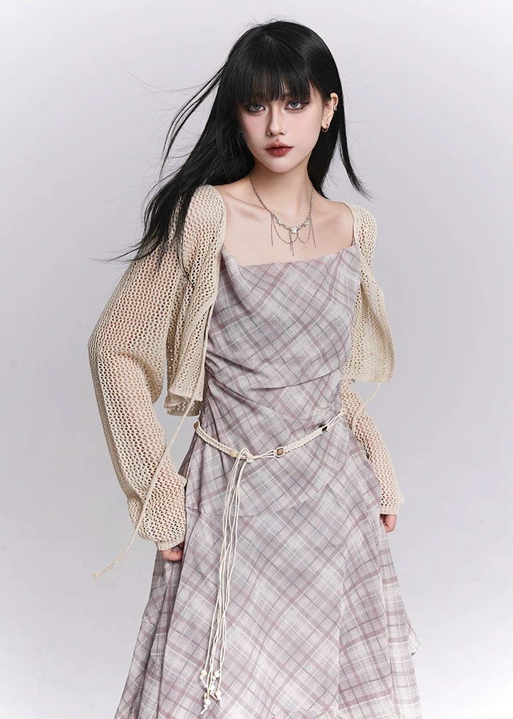 LIGHT MESH SHORT CARDIGAN / LG1546