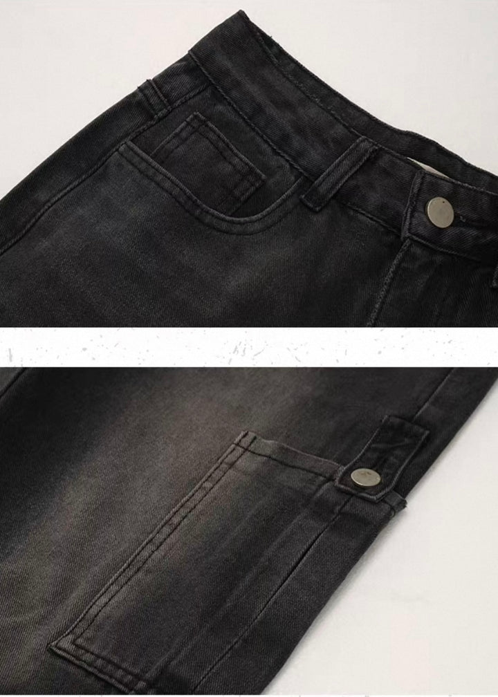 DISTRESSED STRAIGHT DENIM / LG1384