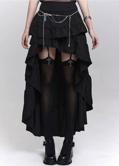 Gothic Frill Asymmetry Skirt / LG1297