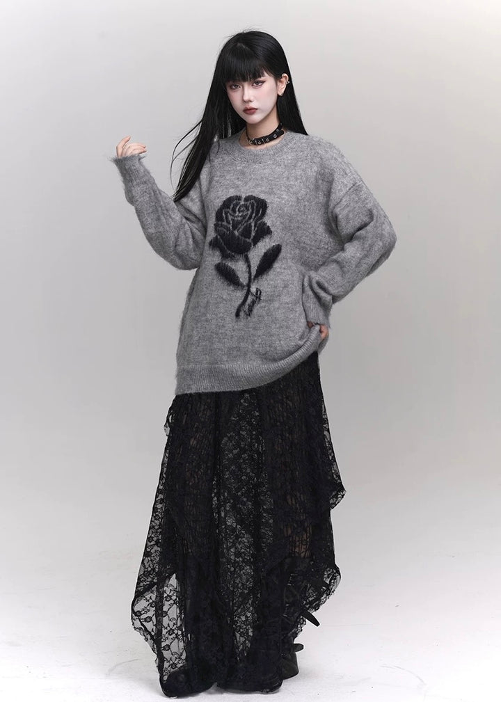 [Same-day delivery] dark girly-rose sweater / LG1153 