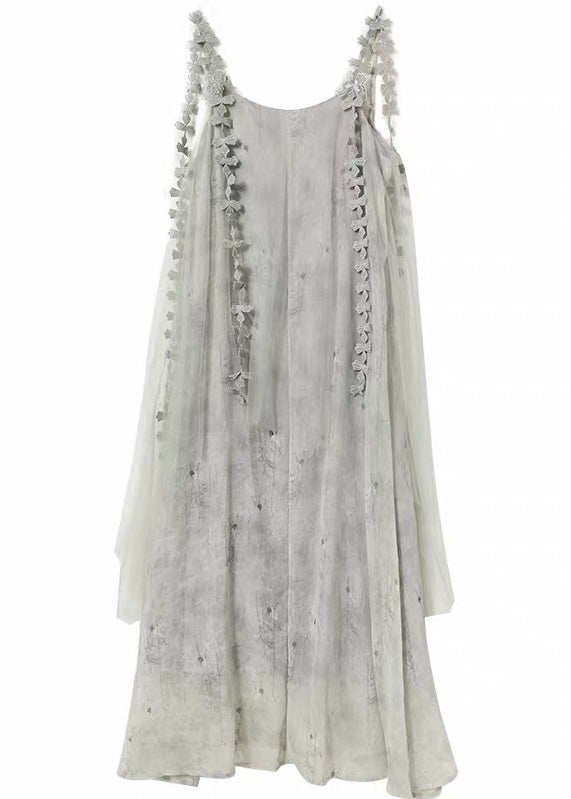 VEIL FLOWER LAYERED DRESS / LG1552