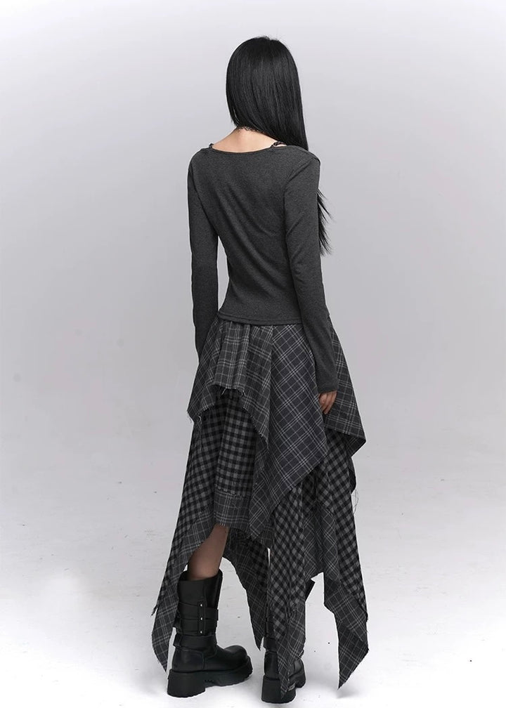 Gothic Ruched Button Top / lg1352