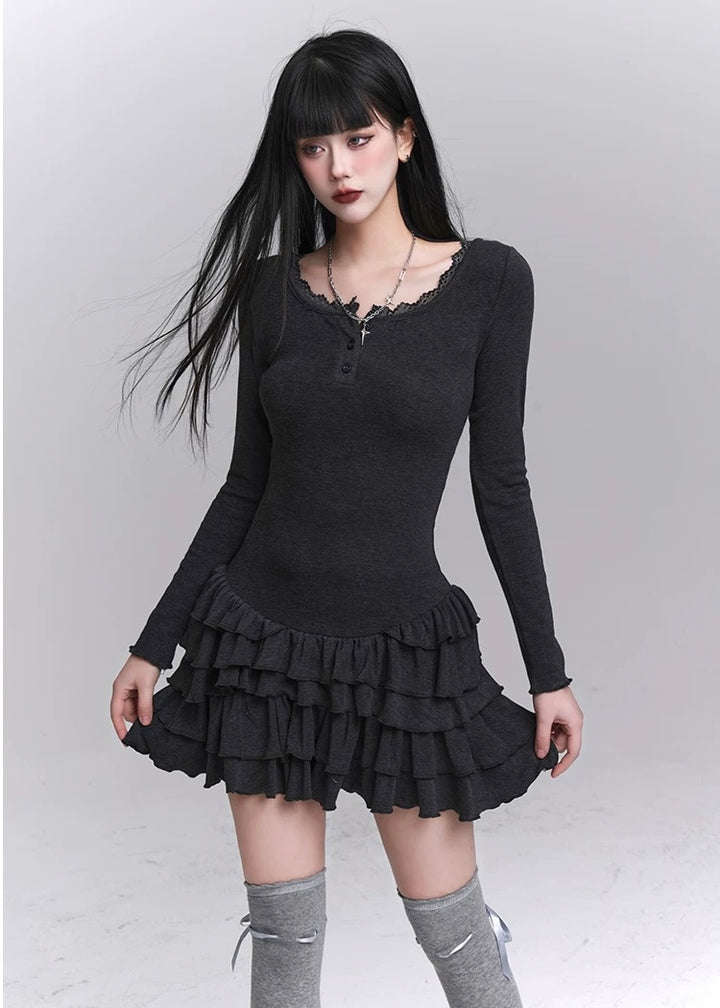 Slim Fit Dress &amp;amp; Fishbone Corset / LG1227 