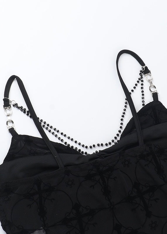Cross lace camisole top / LG1299
