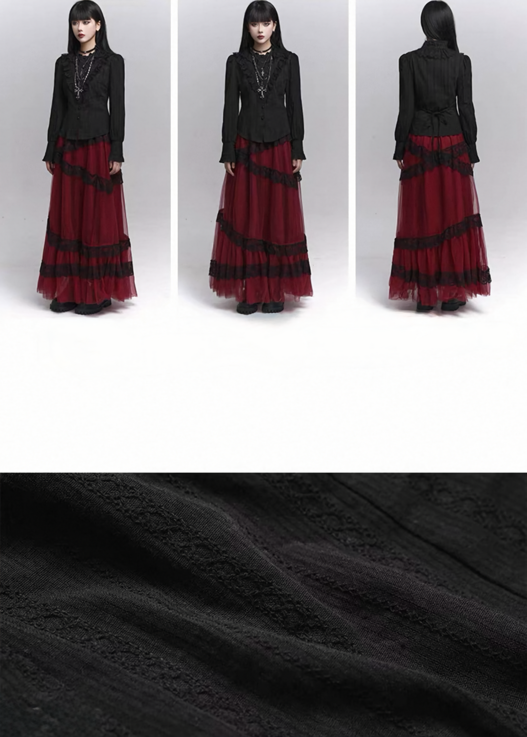 Gothic Frill Classic Shirt / lg1355_e4r