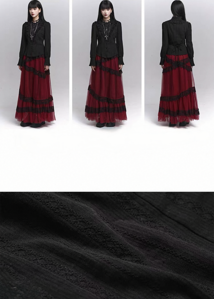 Gothic Frill Classic Shirt / lg1355_e4r