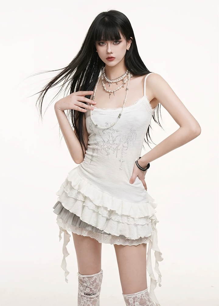Ruffled hem camisole / lg1263