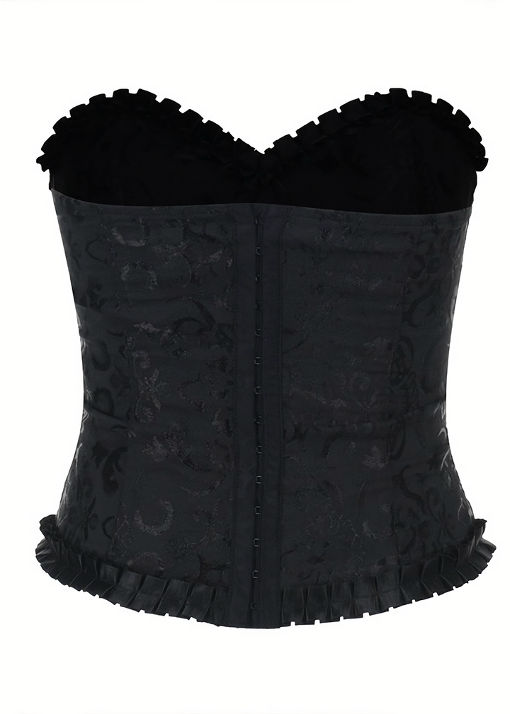 Gothic ribbon tube top / LG1298