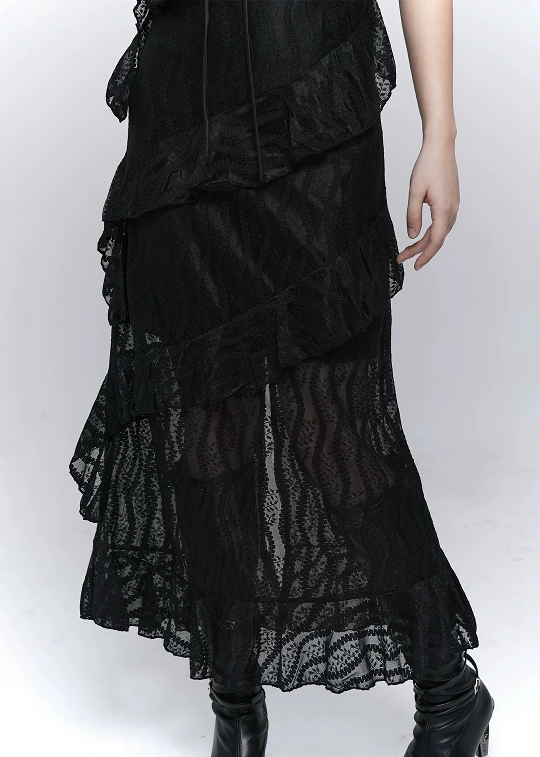 LACE LAYERED SLIP DRESS / LG1553