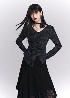 SMOKE DRAPE GOTHIC TOP / LG1530