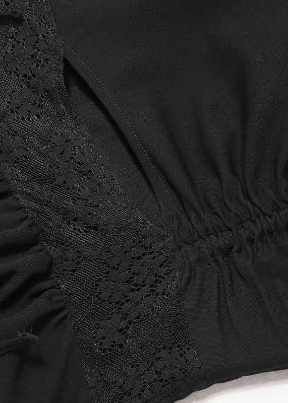 GOTHIC ASYMMETRIC LACE MIDI DRESS / LG1655