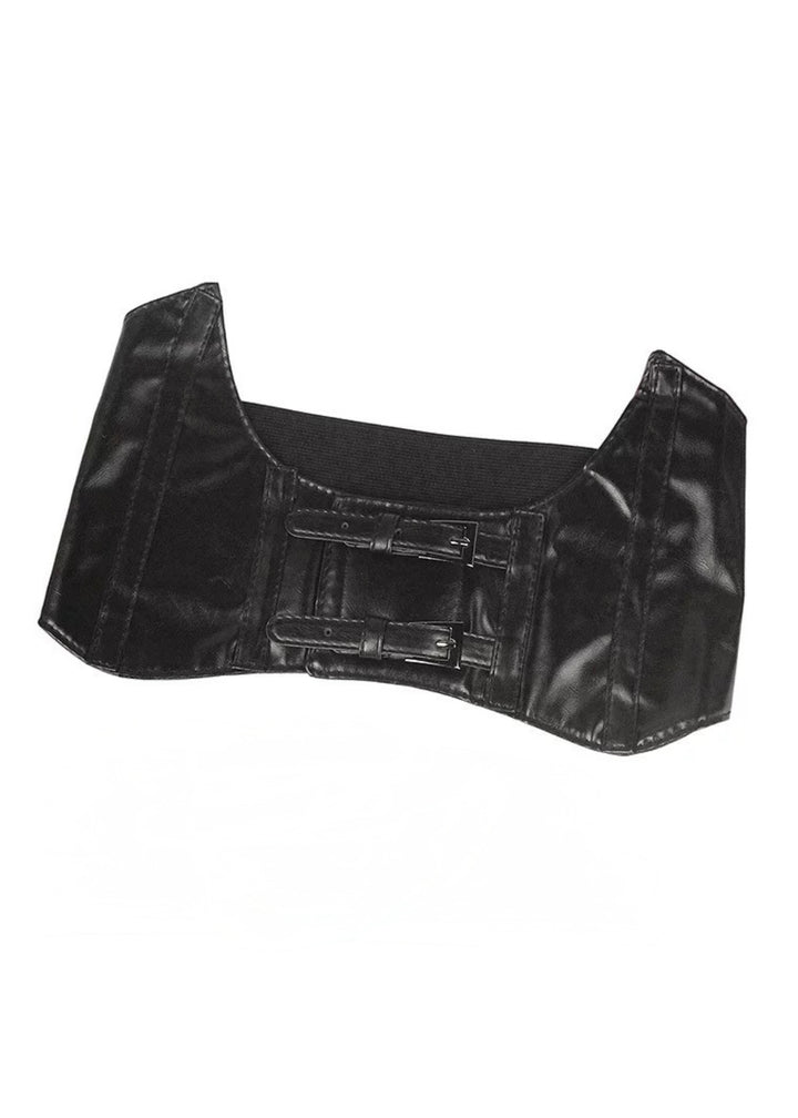Faux Leather Corset Bustier / A1118
