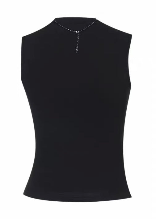 Pearl and cross motif gothic lace camisole / LG1300