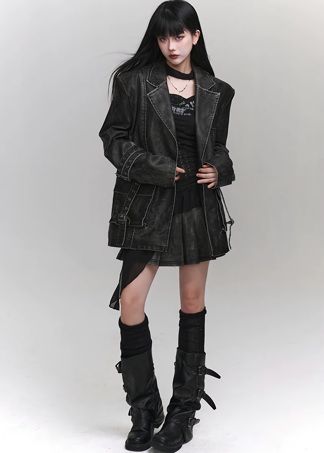 [Same day delivery] PU leather jacket / LG1148