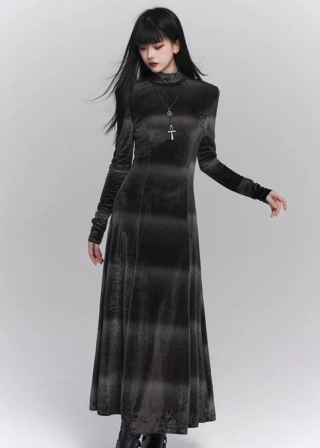 gothic velvet long dress / LG1163 