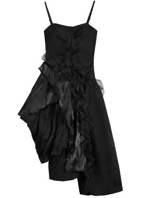 dark suspender dress / LG1201