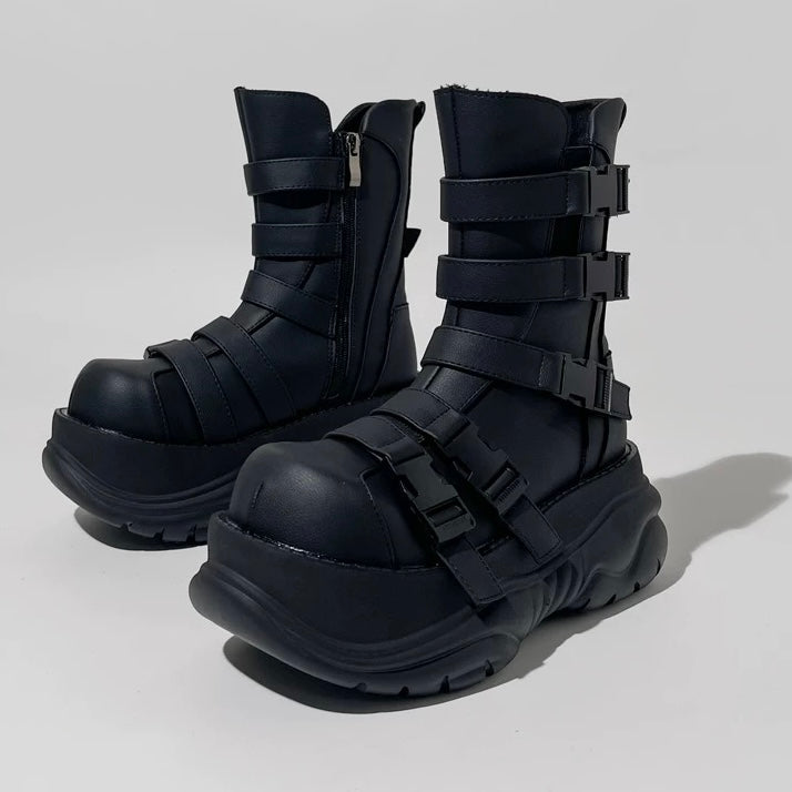 cyberpunk platform boots / v1109