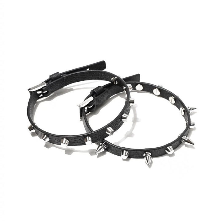 punk spike rivet choker / a1102