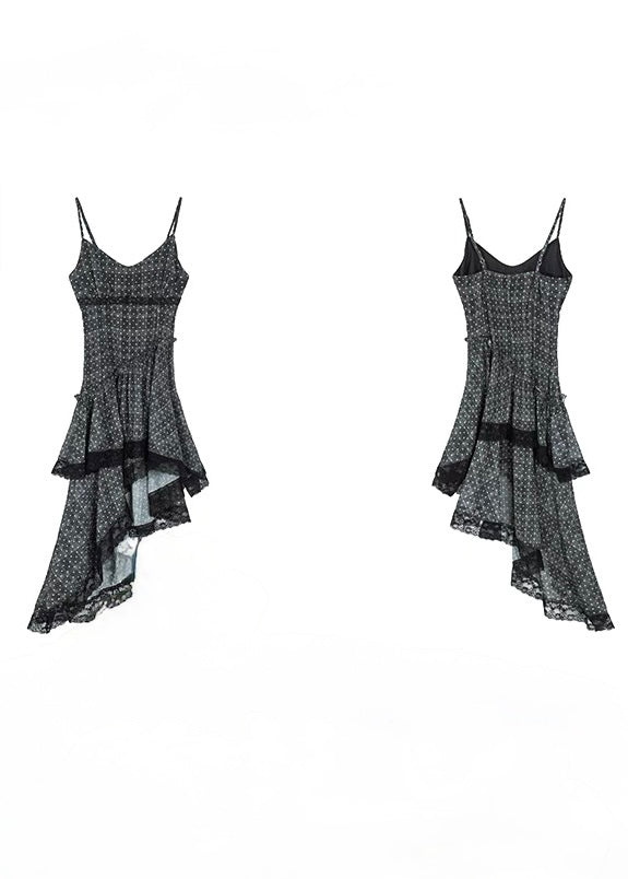 Midnight dot sheer dress / lg1324 