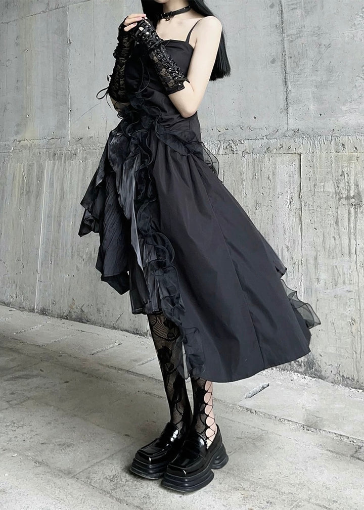 dark suspender dress / LG1201