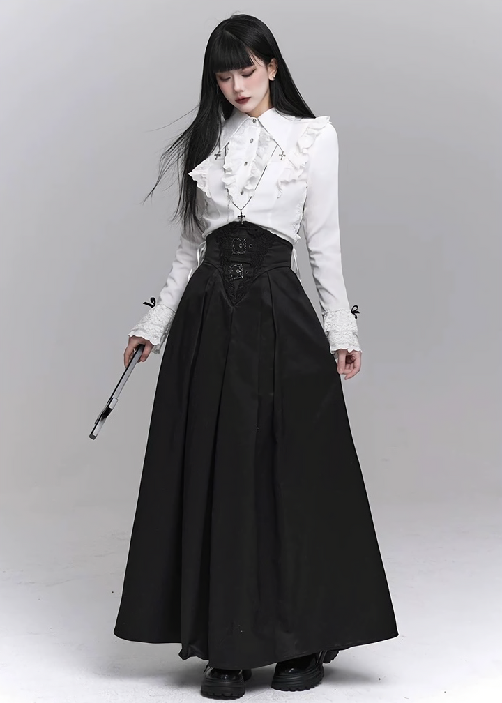 Classic Gothic Long Skirt Set