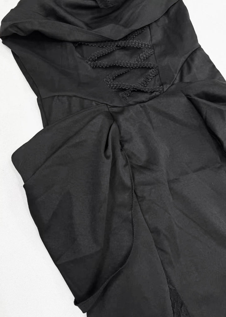 GOTHIC CROSS STRAP LONG DRESS / LG1557
