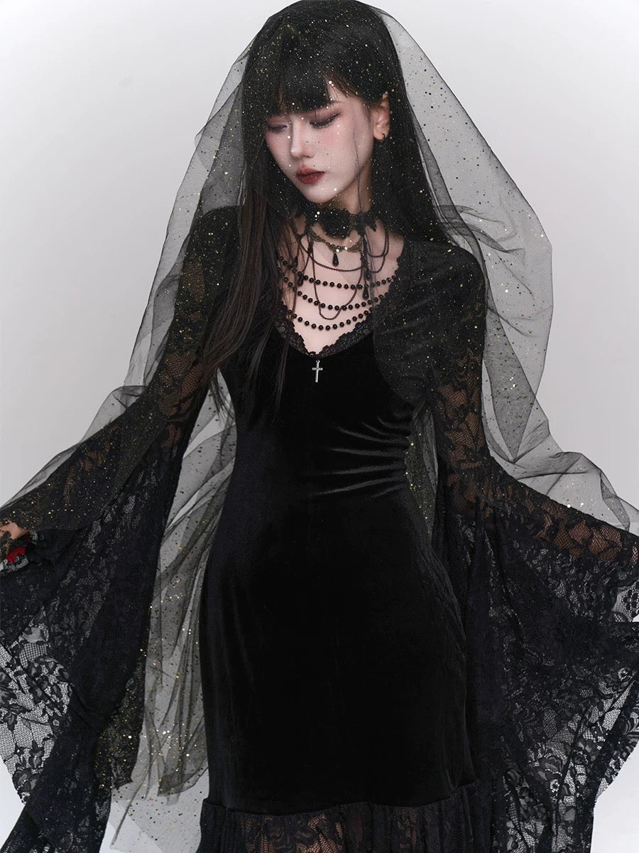 gothic retro velvet dress / LG1209