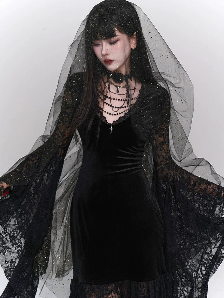 gothic retro velvet dress / LG1209