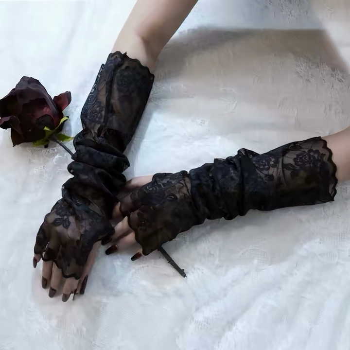 GOTHIC ROSE LACE ARM COVER / V1175