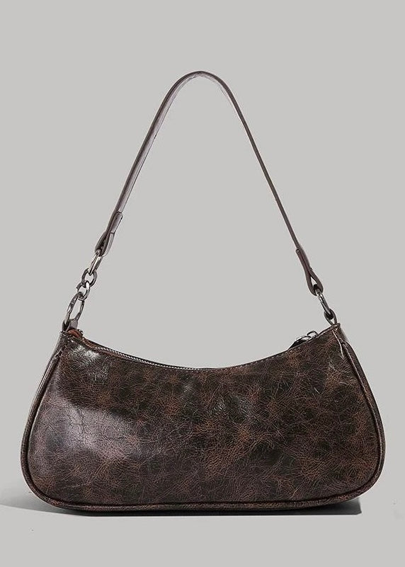 DOUBLE BUCKLE VINTAGE SHOULDER BAG / B1117