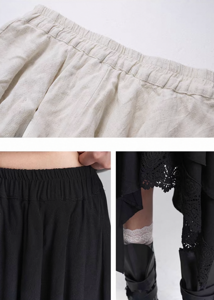 Layered Asymmetry Lace Skirt / LG1444