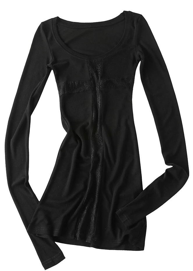 LACE CROSS SEE-THROUGH MINI  / LG1583